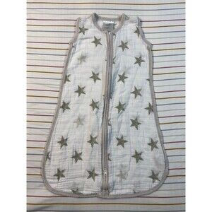 aden + anais Classic Muslin Sleep Sack Gray Star Print Small 0–6 Months